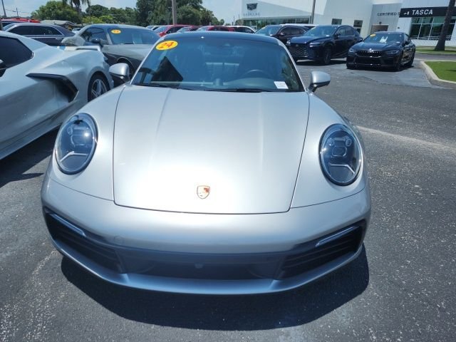 Silver 2024 Porsche 911 Coupe Rear-Wheel Drive 8-Speed Automatic