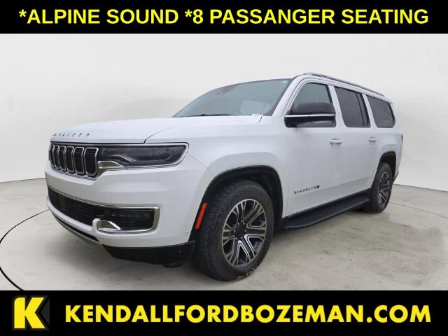 Used 2023 Bright White Clearcoat Jeep Series II image 1