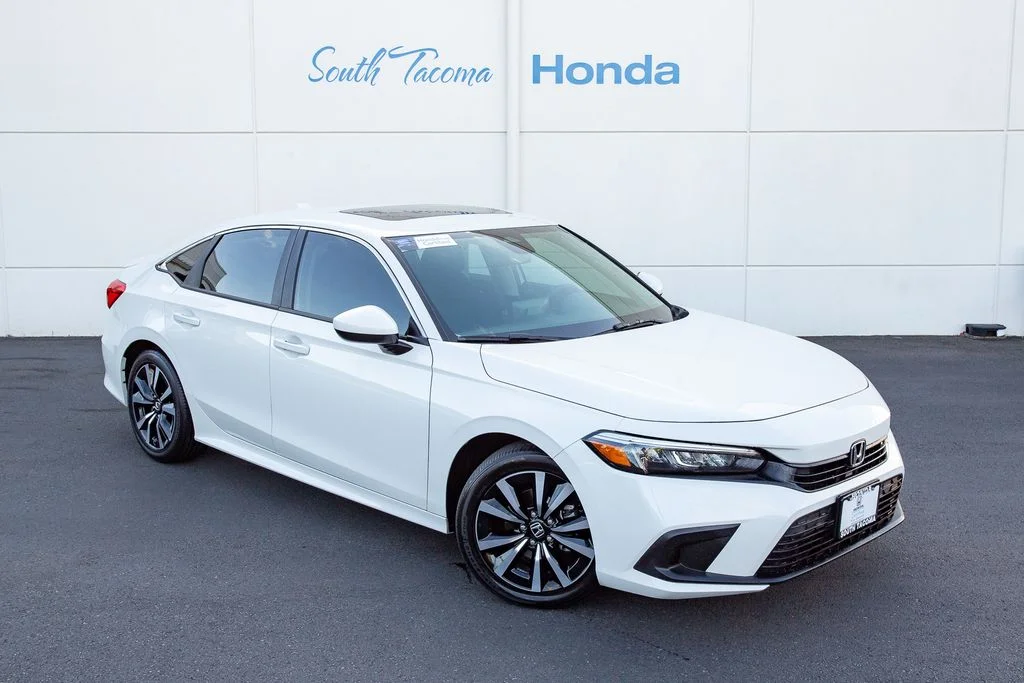 Certified Used 2023 Platinum White Pearl Honda 1.5T EX BD image 2