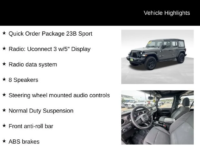 Used 2020 Gray Jeep Sport 4x4 image 7