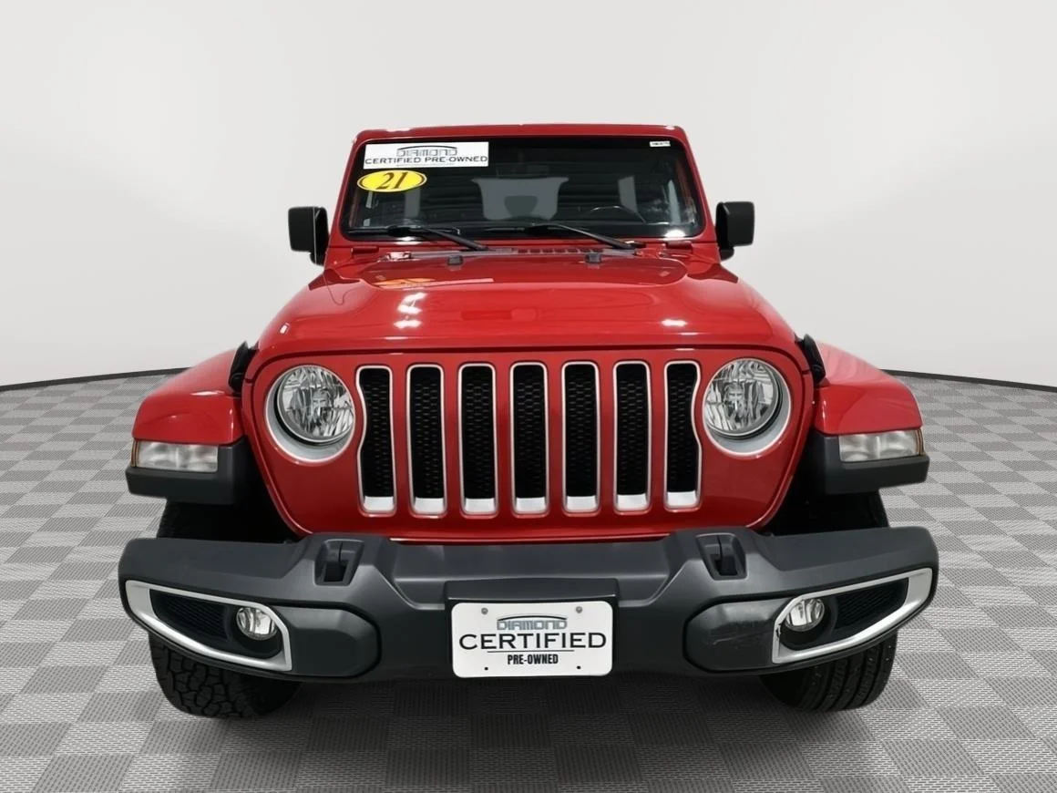 Used 2021 Firecracker Red Jeep Unlimited Sahara image 8