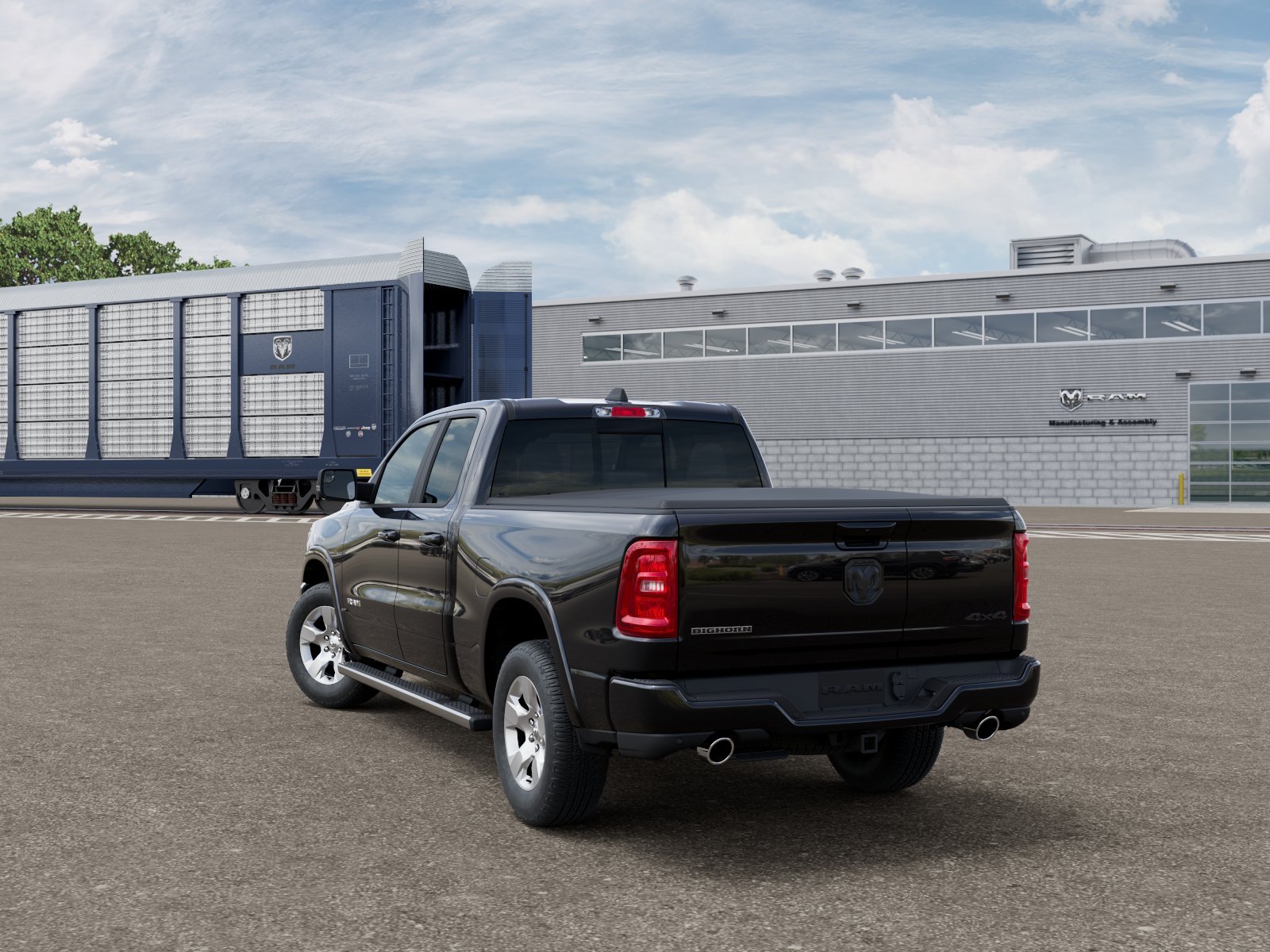 New 2026 Diamond Black Crystal Pearl-Coat Exterior Paint RAM BIG HORN image 12