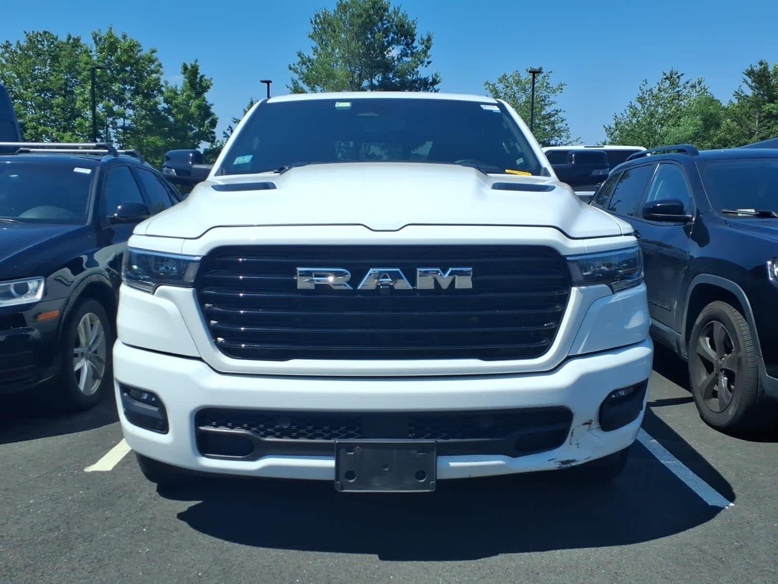 Used 2025 Bright White Clearcoat Ram Laramie image 2