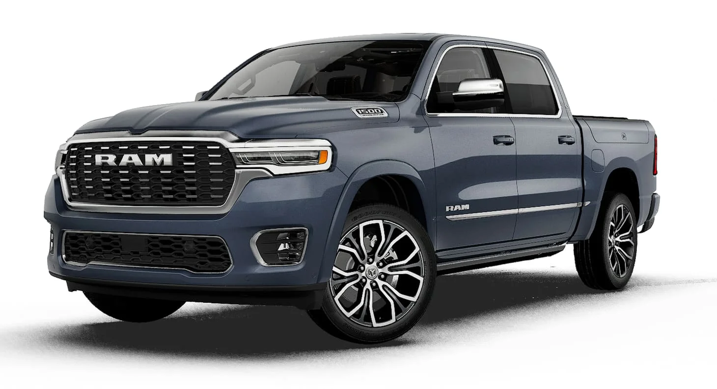 New 2027 Forged Blue Metallic Exterior Paint RAM Tungsten image 1