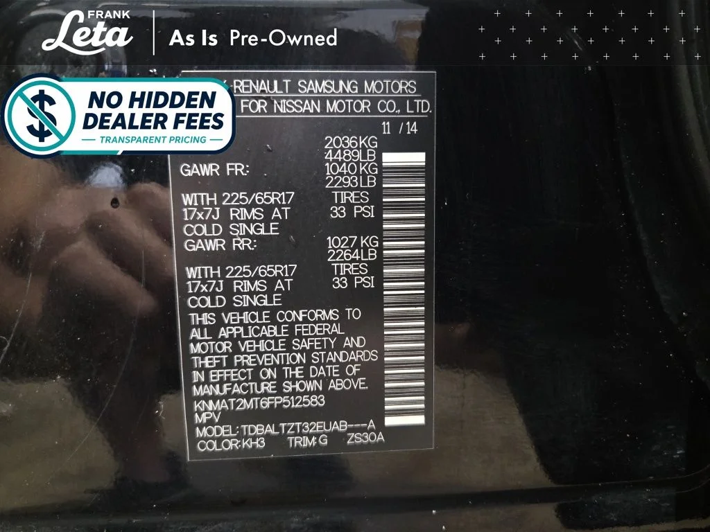 Used 2015 Black Nissan SV image 25
