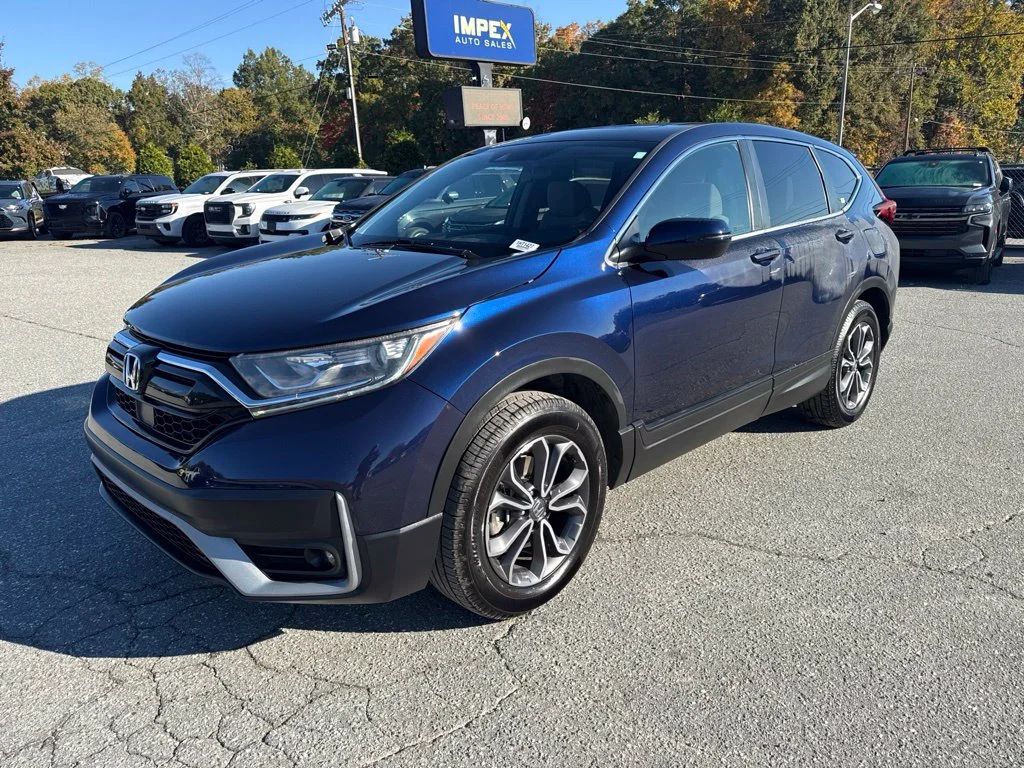 Used 2020 Blue Honda EX image 1