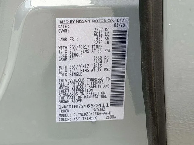 Used 2025 Gray Nissan PRO-4X image 26