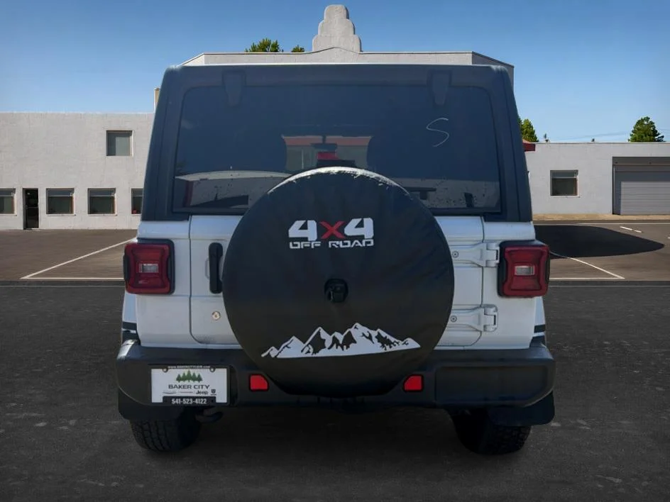 Used 2019 Bright White Jeep Sahara image 3