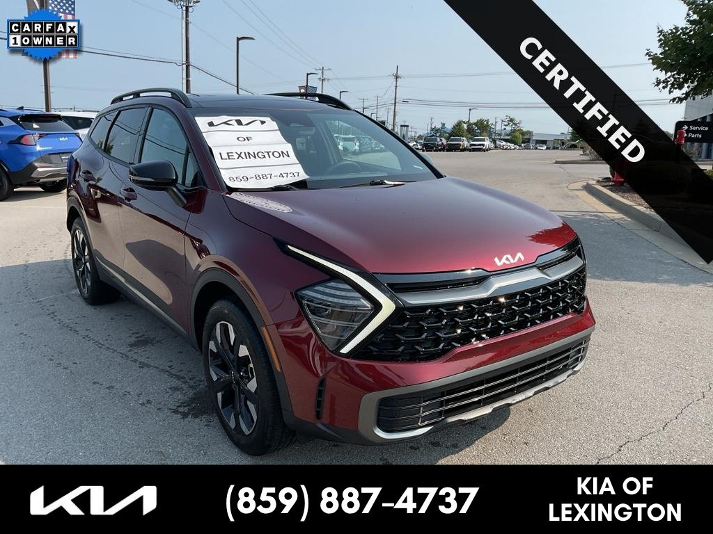 Used 2024 Dawning Red Kia X-Line image 1