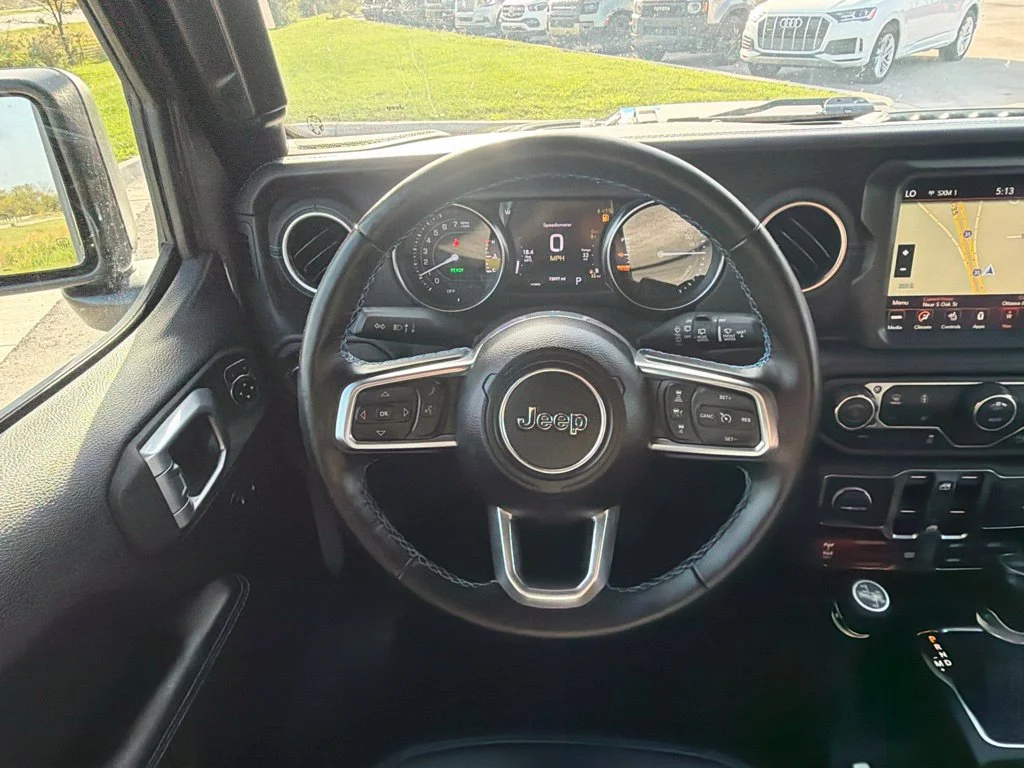 Used 2022 Gray Jeep Unlimited Rubicon 4xe image 12