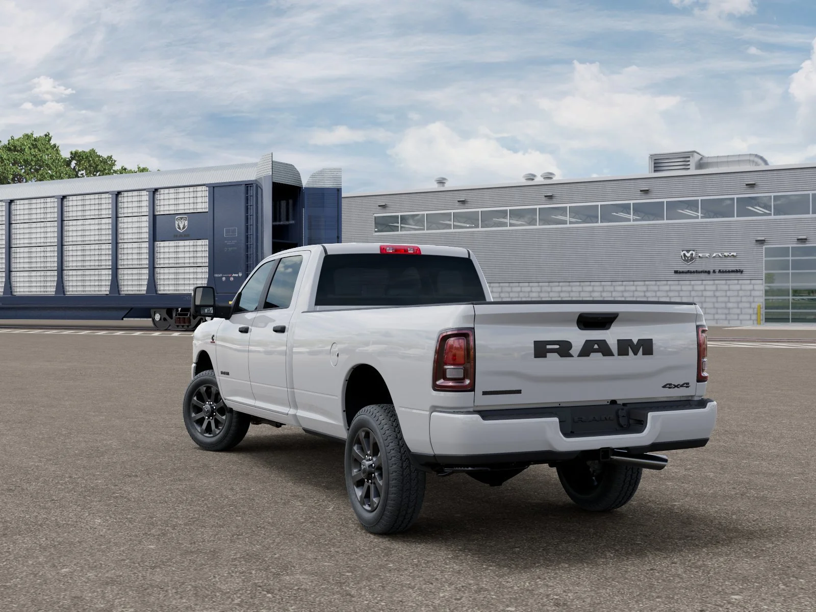 New 2026 Bright White Clear-Coat Exterior Paint RAM Big Horn image 3
