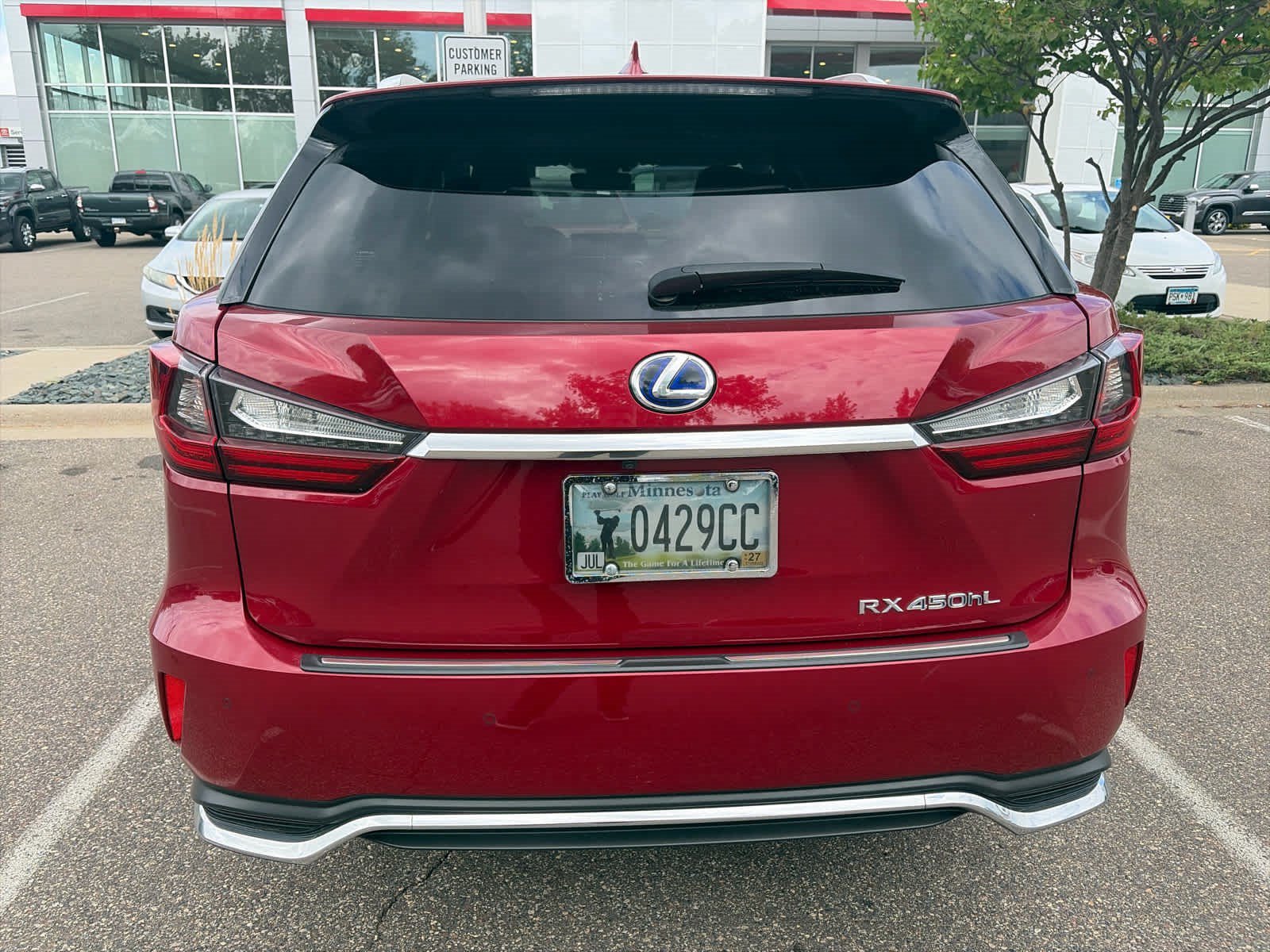 Used 2019 Matador Red Mica Lexus RX 450hL Luxury image 5