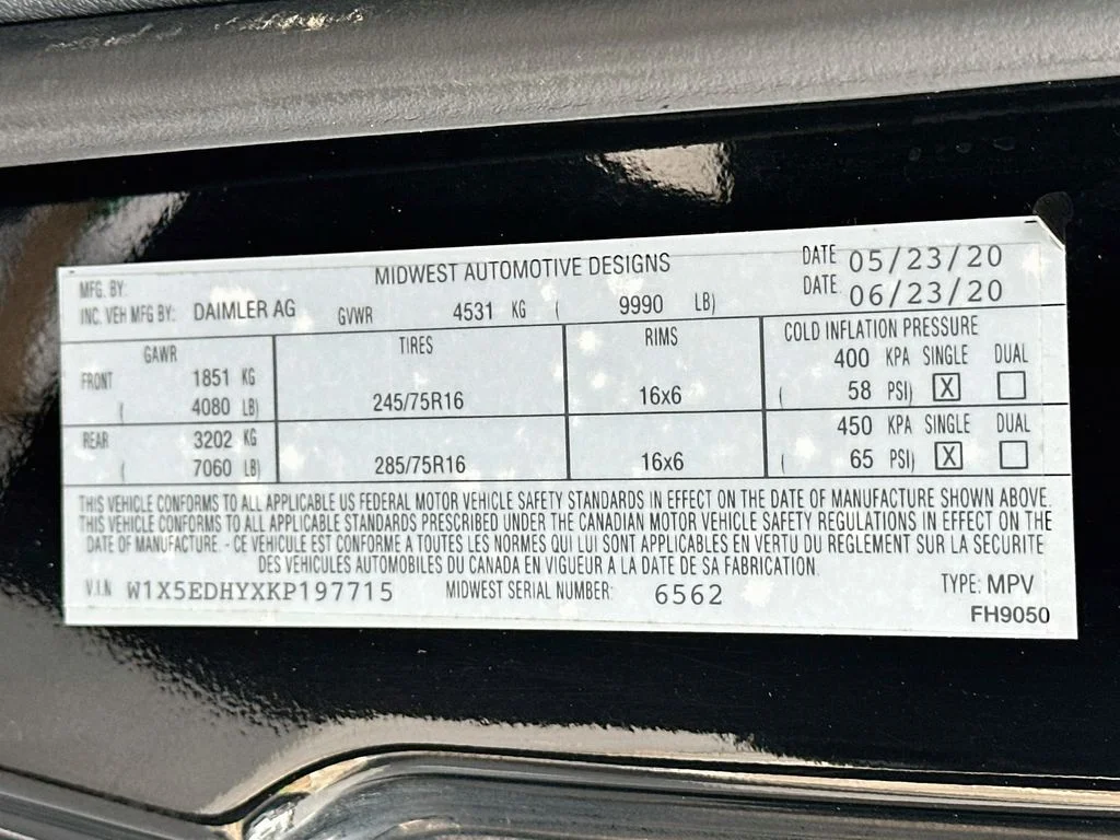 Used 2019 Black Mercedes-Benz Cargo 170 WB EXT image 36