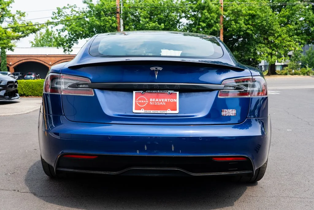 Used 2021 Blue Tesla Plaid image 5