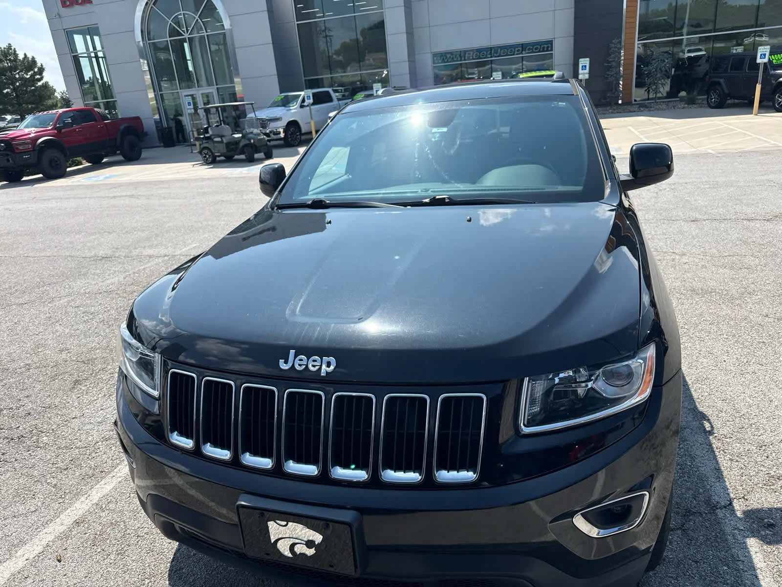 Used 2015 Brilliant Black Crystal Pearlcoat Jeep Laredo image 2