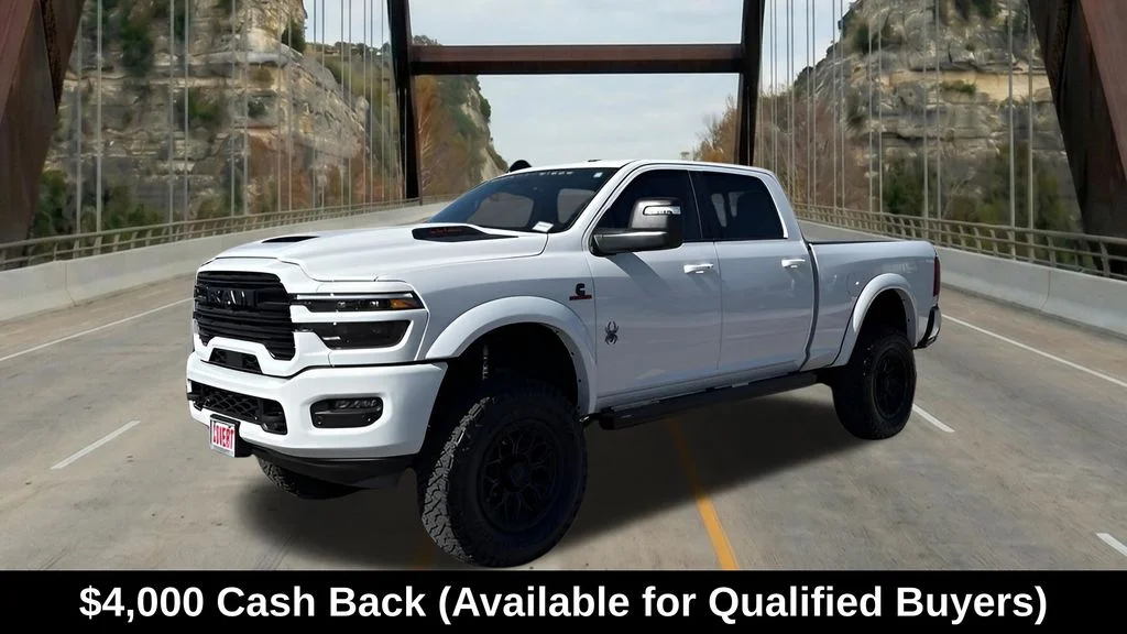 New 2026 Bright White Clear-Coat Exterior Paint RAM Laramie image 3