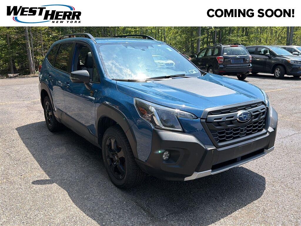 Used 2024 Geyser Blue Subaru Wilderness image 1