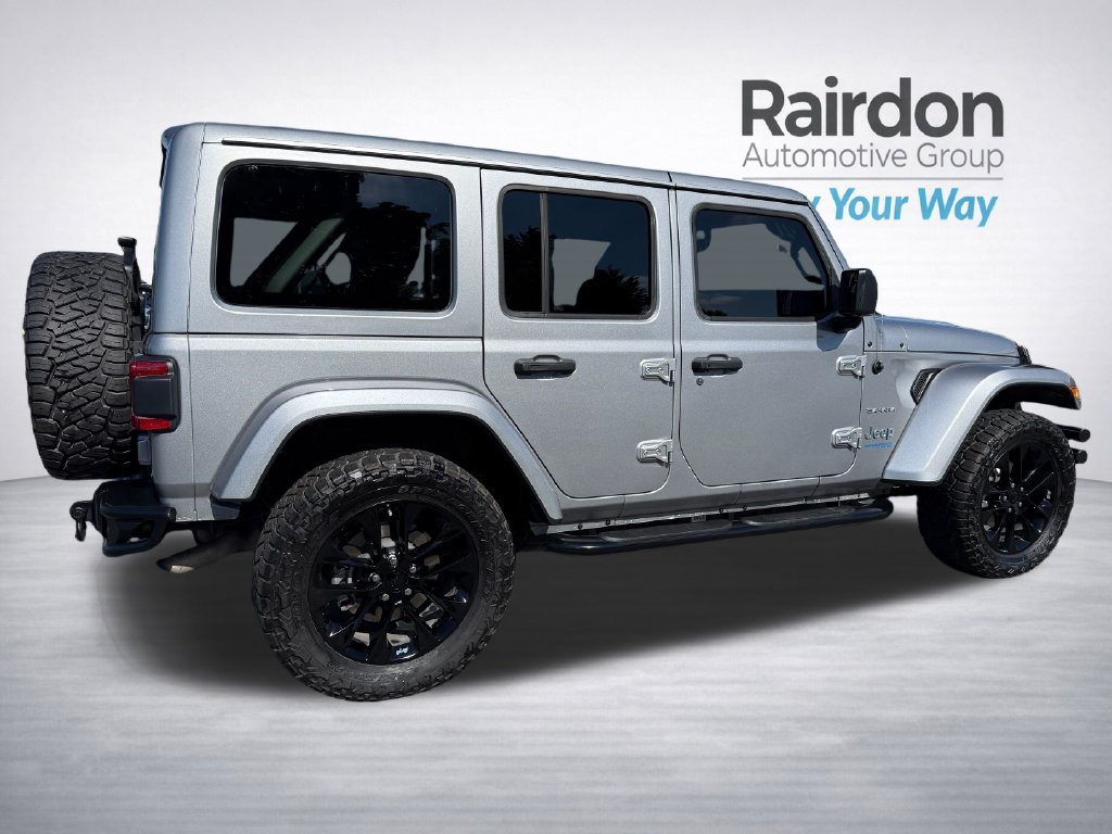 Used 2021 Silver Jeep Unlimited Sahara 4xe image 7