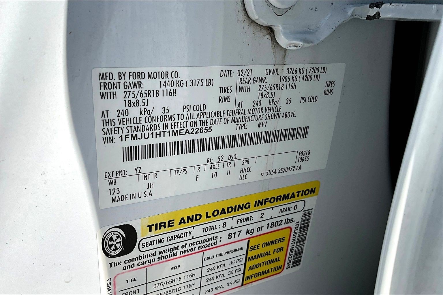Used 2021 White Ford XLT image 18