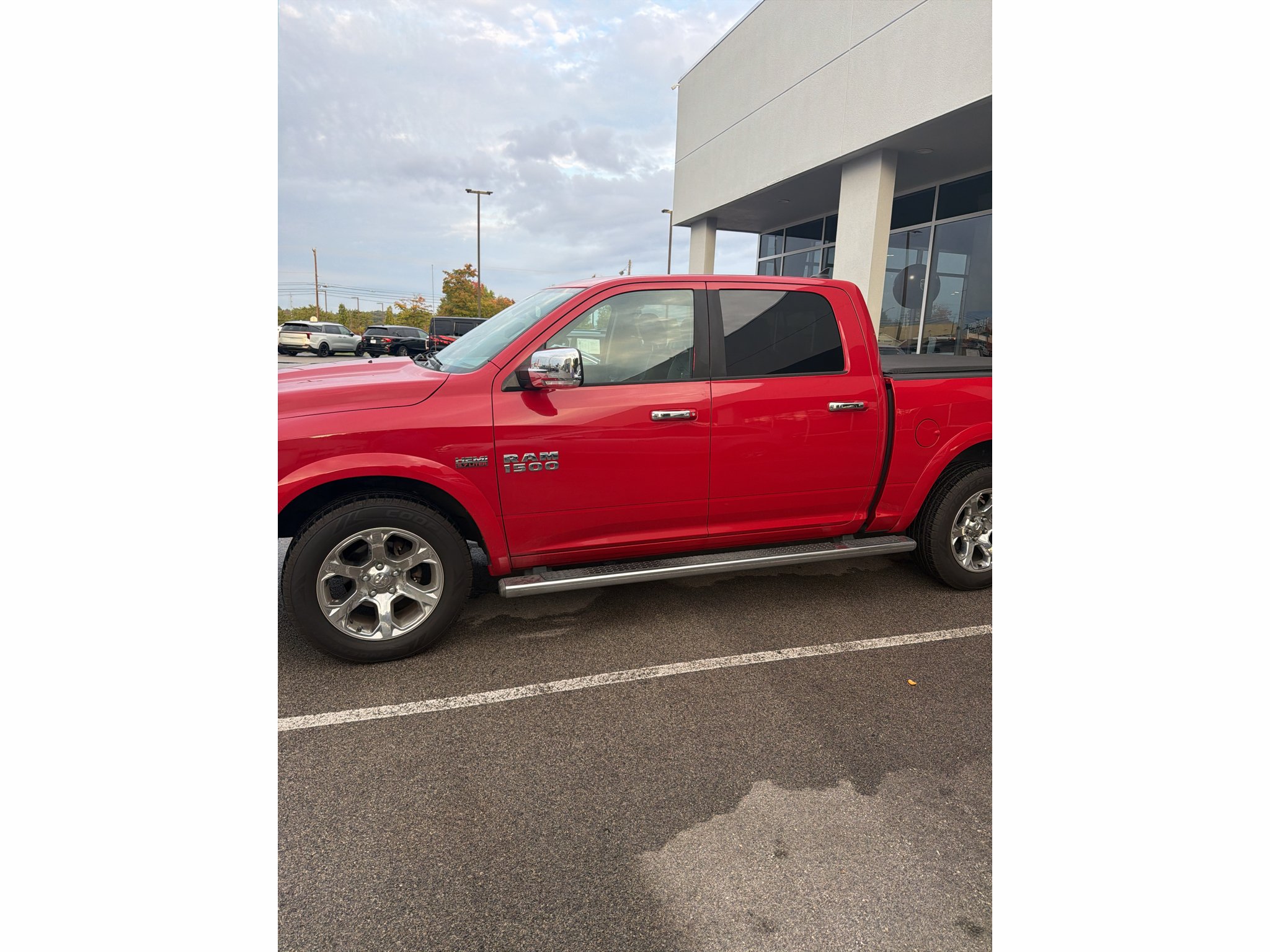 Used 2015 Flame Red Clearcoat Ram Laramie image 2