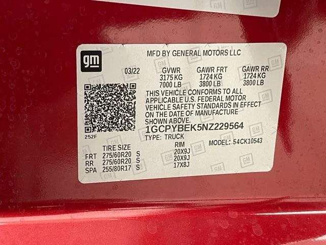 Certified Used 2022 Red Chevrolet  image 22