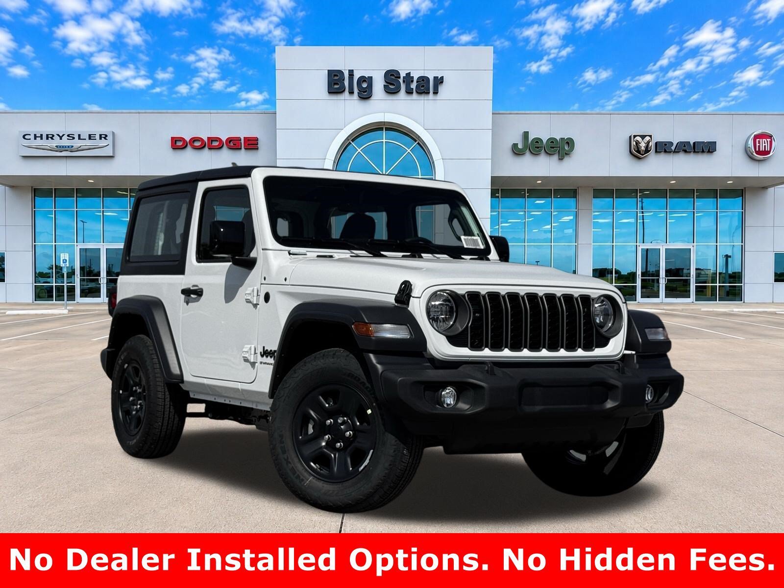 New 2026 Bright White Clear-Coat Exterior Paint Jeep Sport image 1