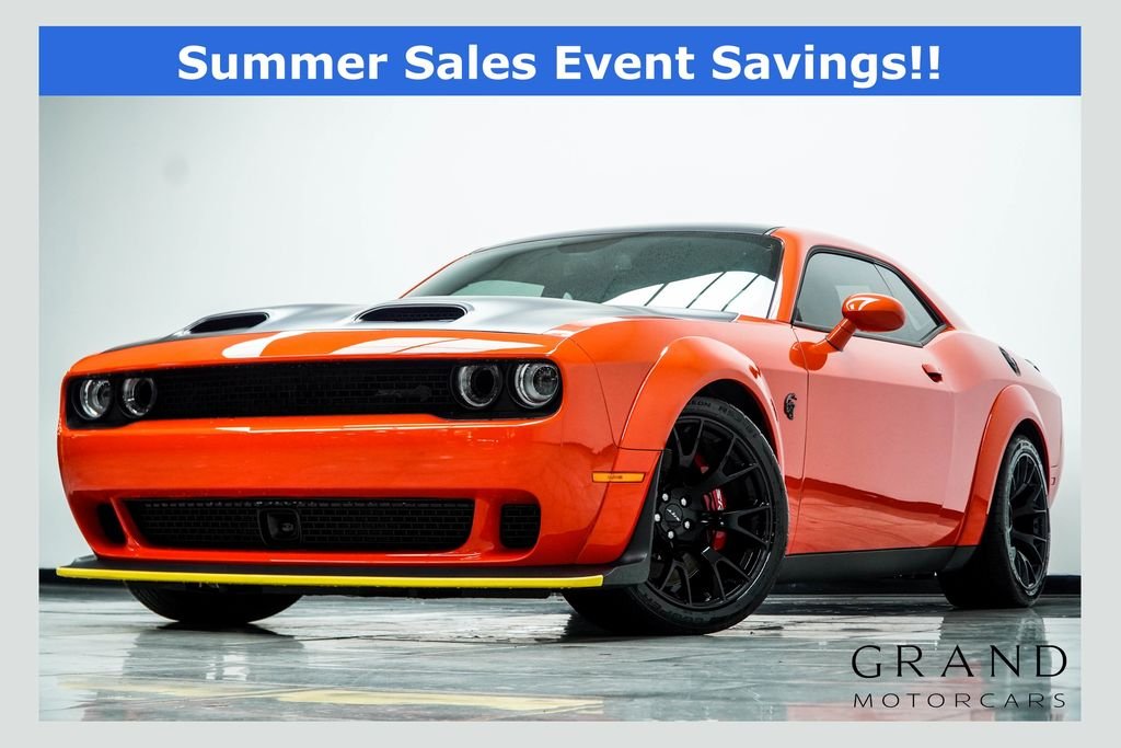 Used 2023 Orange Dodge SRT Hellcat Widebody image 1