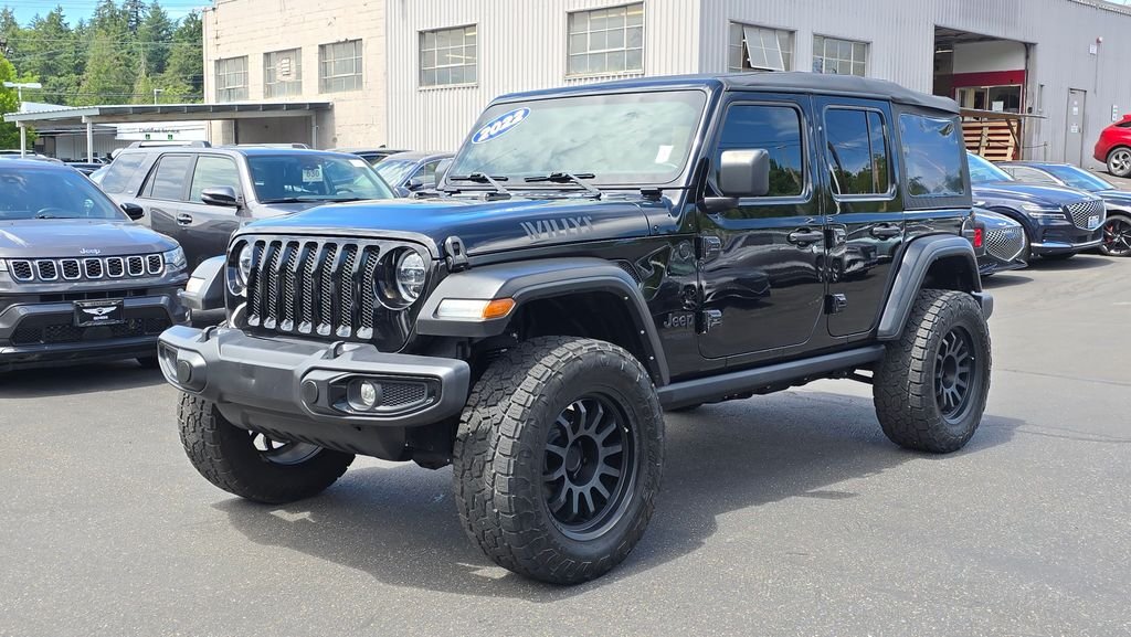 Used 2022 Black Clearcoat Jeep Unlimited Willys image 7