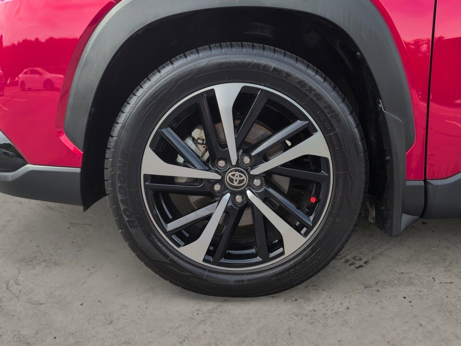 Used 2025 Red Crystal Toyota Hybrid XSE image 28