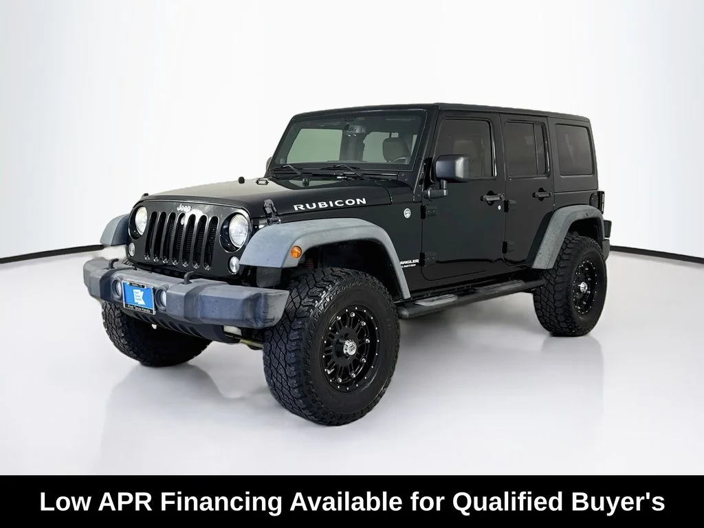 Used 2014 Black Clearcoat Jeep Unlimited Rubicon image 3