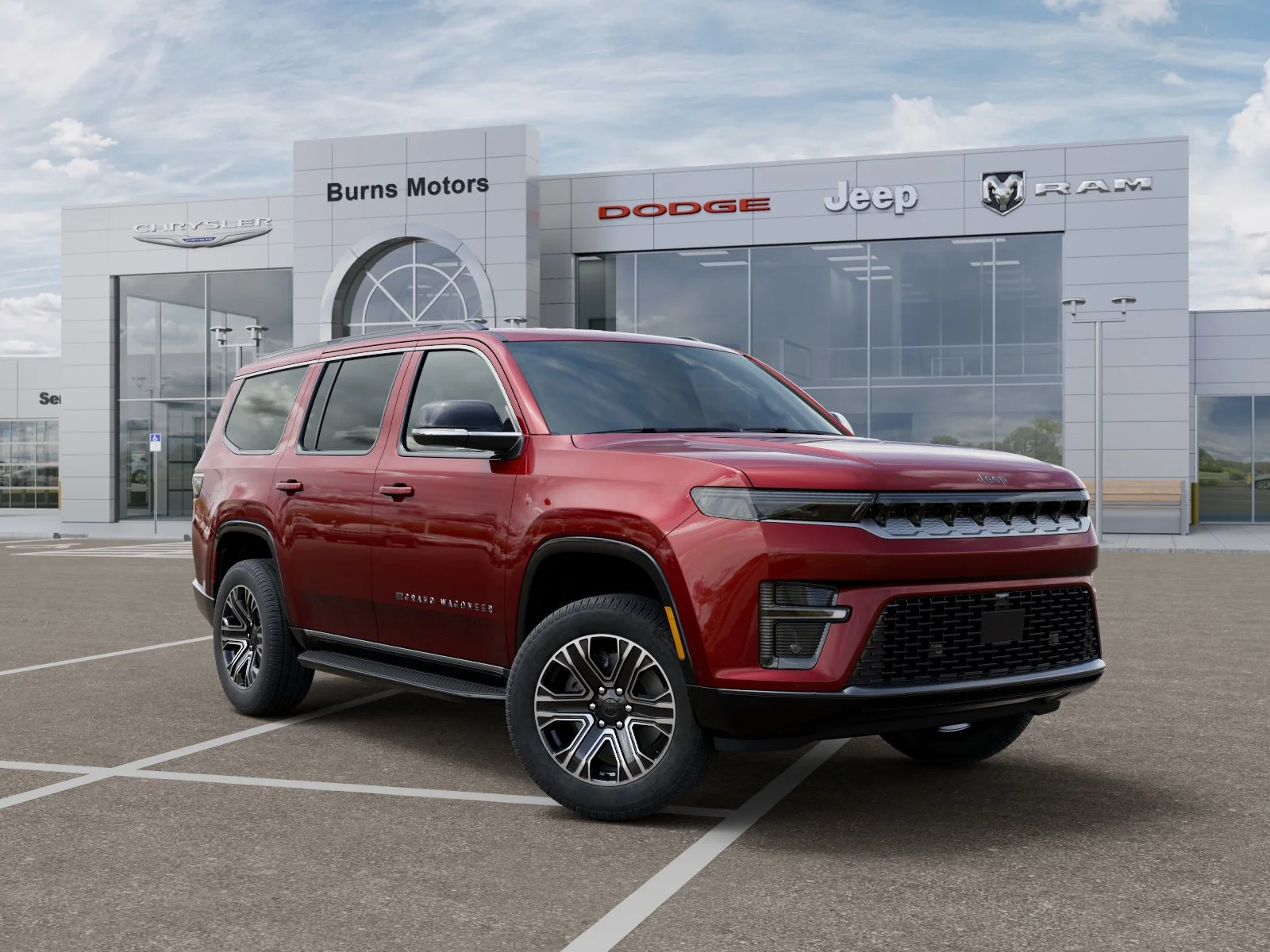 New 2026 Velvet Red Pearl-Coat Exterior Paint Jeep 4x2 image 5