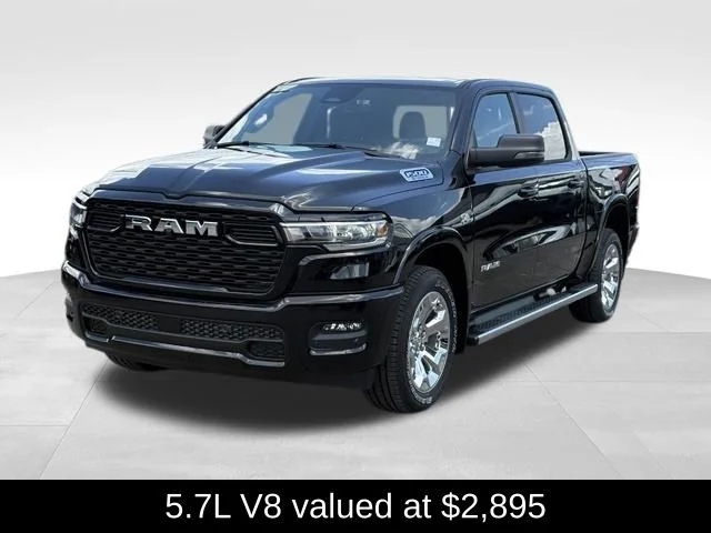 New 2026 Diamond Black Crystal Pearl-Coat Exterior Paint RAM Big Horn/Lone Star image 5