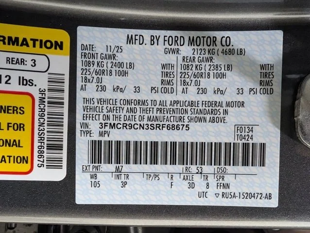 New 2025 Carbonized Gray Metallic Ford Outer Banks® image 21