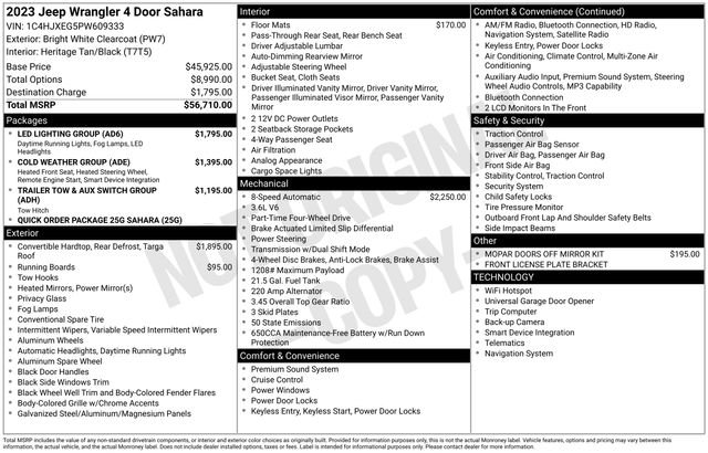 Used 2023 White Jeep Sahara image 30