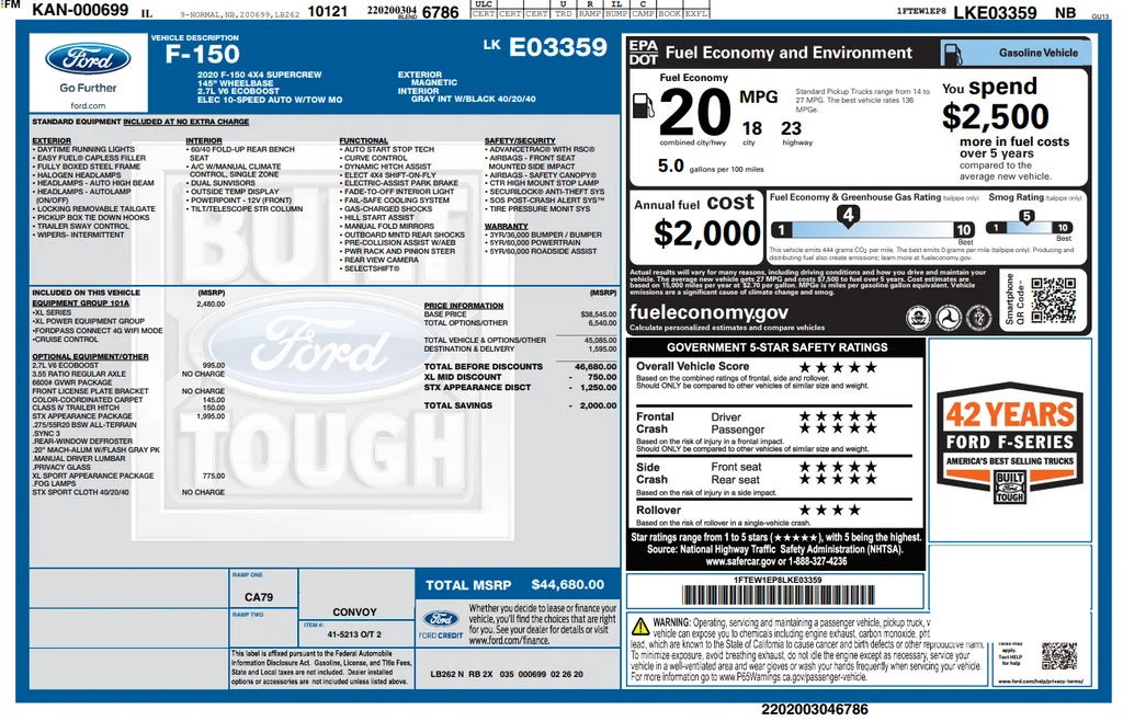 Used 2020 Gray Ford XL image 2