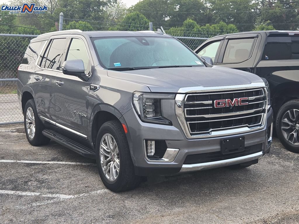 Used 2021 SATIN STEEL METALLIC GMC SLT image 1
