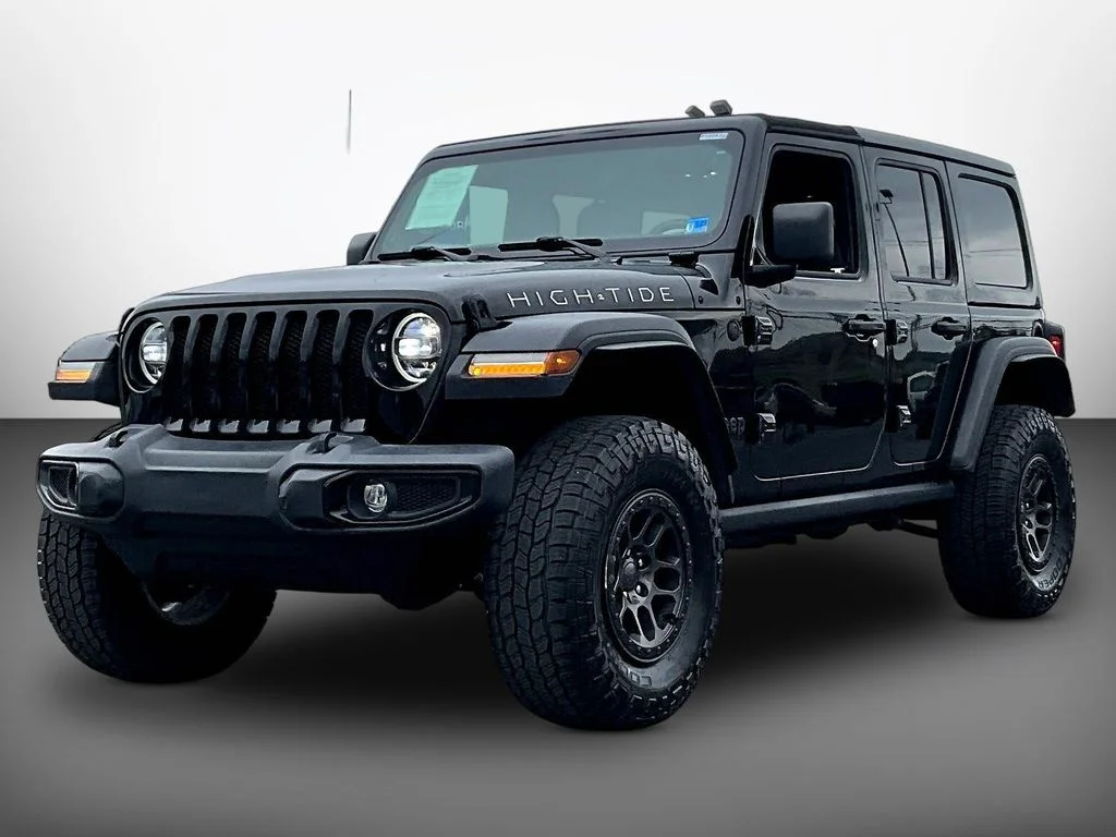 Used 2022 Black Jeep Unlimited High Tide image 3