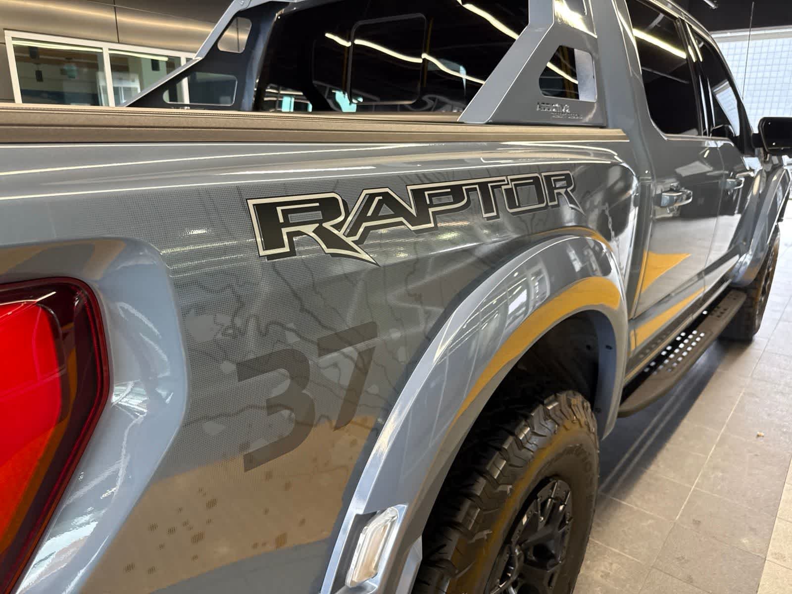 Used 2023 Azure Gray Metallic Tri-Coat Ford Raptor image 12