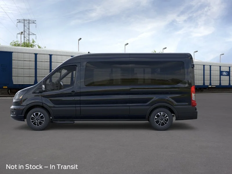 New 2026 Agate Black Metallic Ford Passenger Van XLT image 3