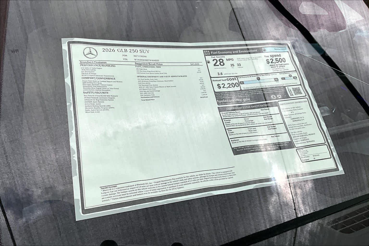 New 2026 Night Black Mercedes-Benz GLB 250 image 22