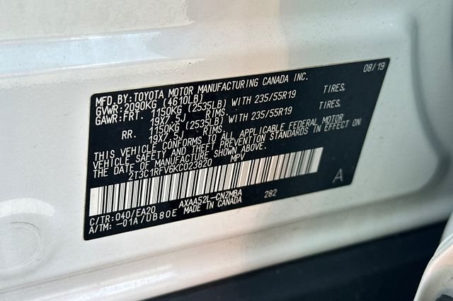Certified Used 2019 White Toyota XLE Premium image 34