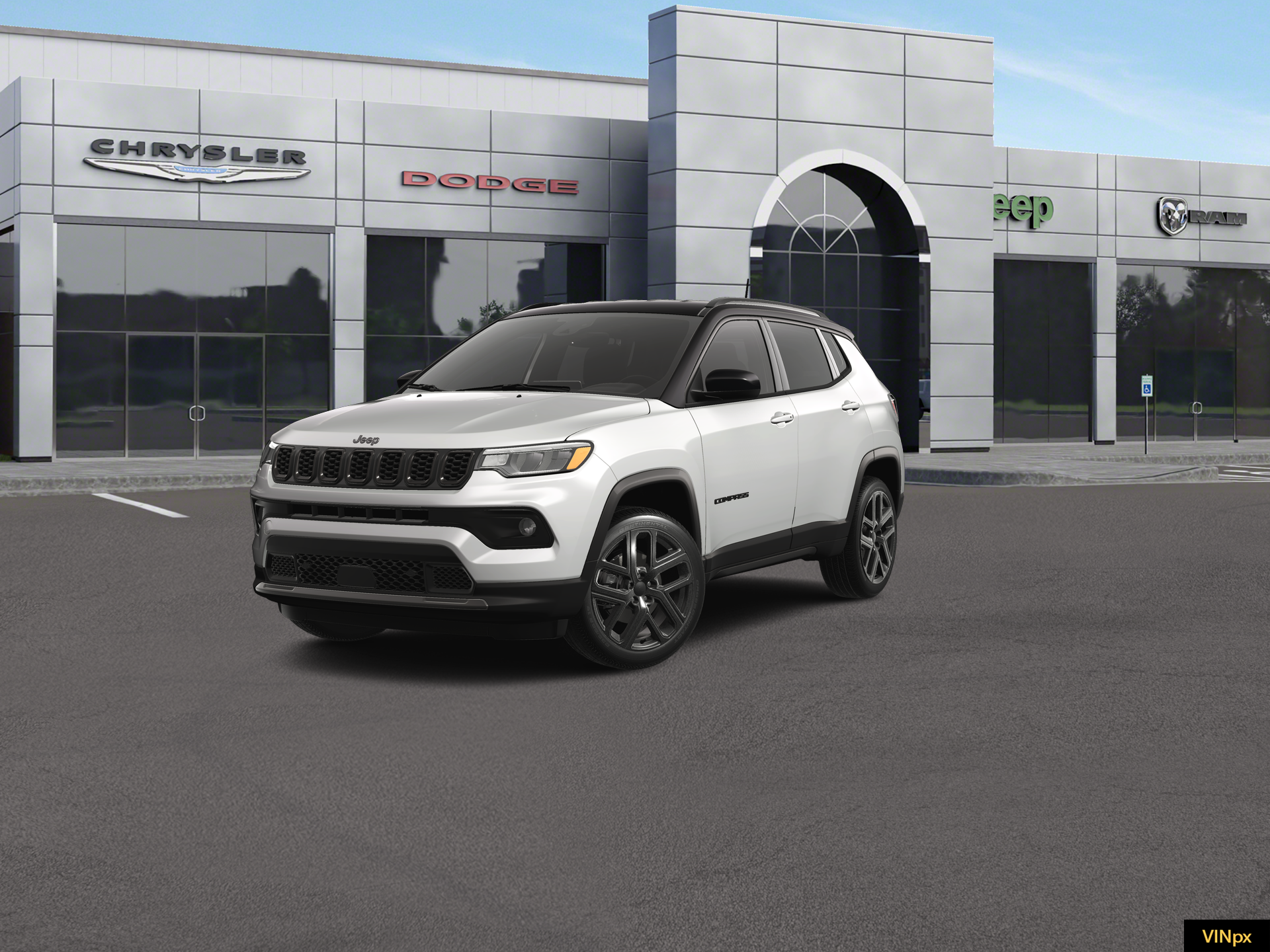 New 2026 Bright White Clear-Coat Exterior Paint Jeep Limited Altitude image 1