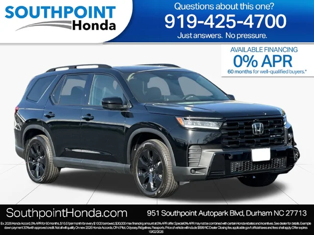 2026 Honda Pilot Black Edition
