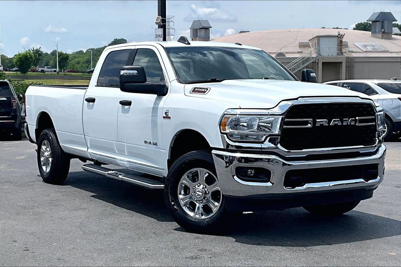 Used 2024 Bright White Clearcoat RAM Big Horn Crew Cab 4x4 8 Box image 37