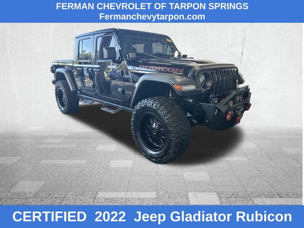 Used 2022 Gray Jeep Rubicon image 1