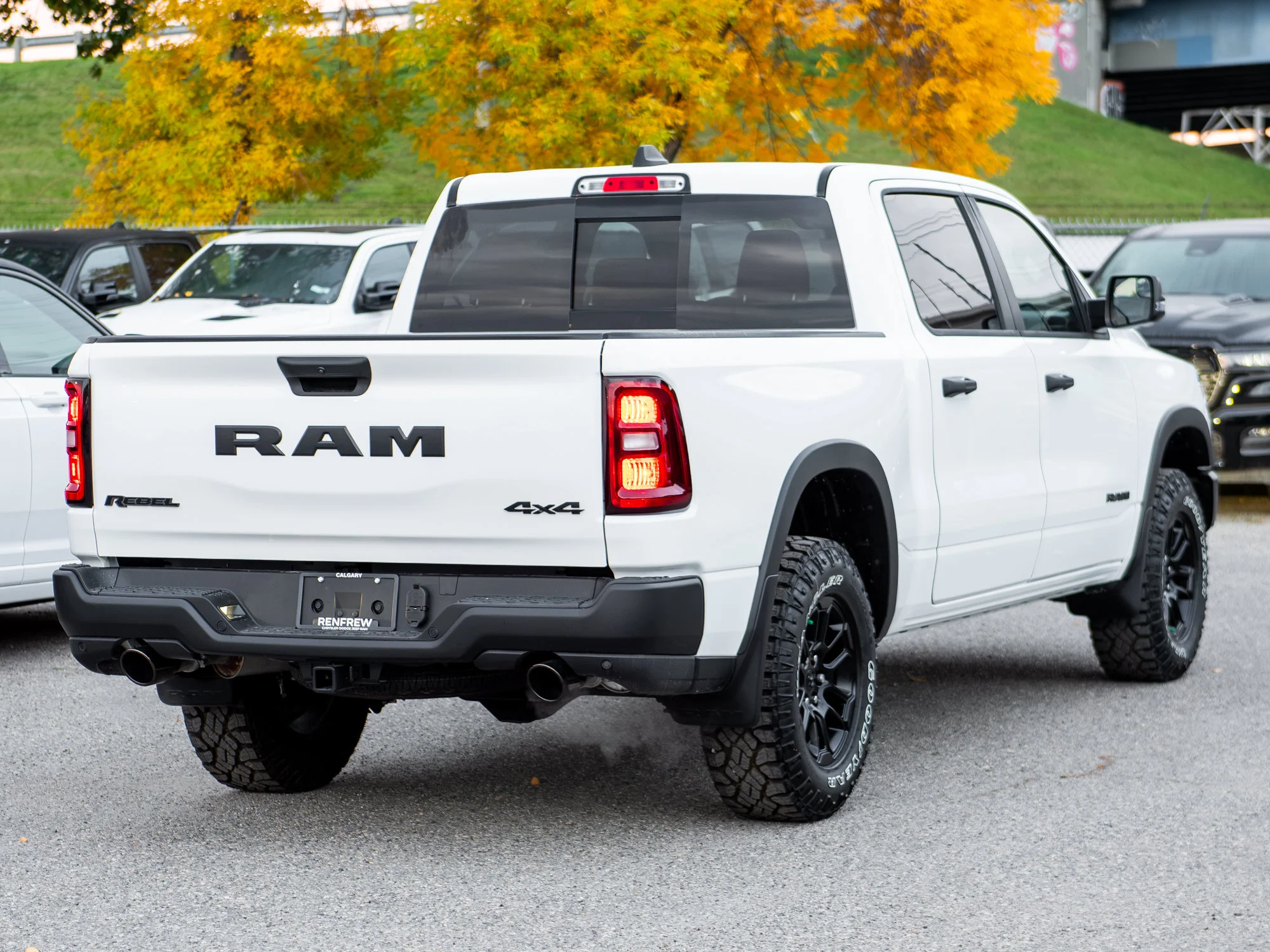 New 2026 White RAM Rebel* Crew Cab 4x4, Heated Seats/Wheel, 33 Inch A/T Tires, Rear Locking Diff image 6