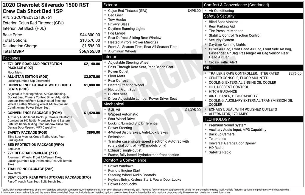 Used 2020 CAJUN RED TINTCOAT Chevrolet RST image 6