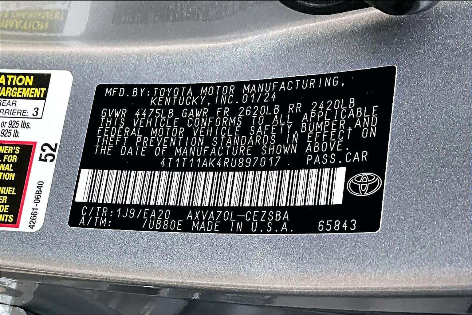 Used 2024 Celestial Silver Metallic Toyota SE image 36