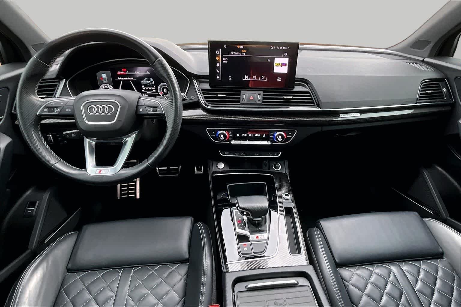 Used 2021 Glacier White Metallic Audi Premium Plus image 14
