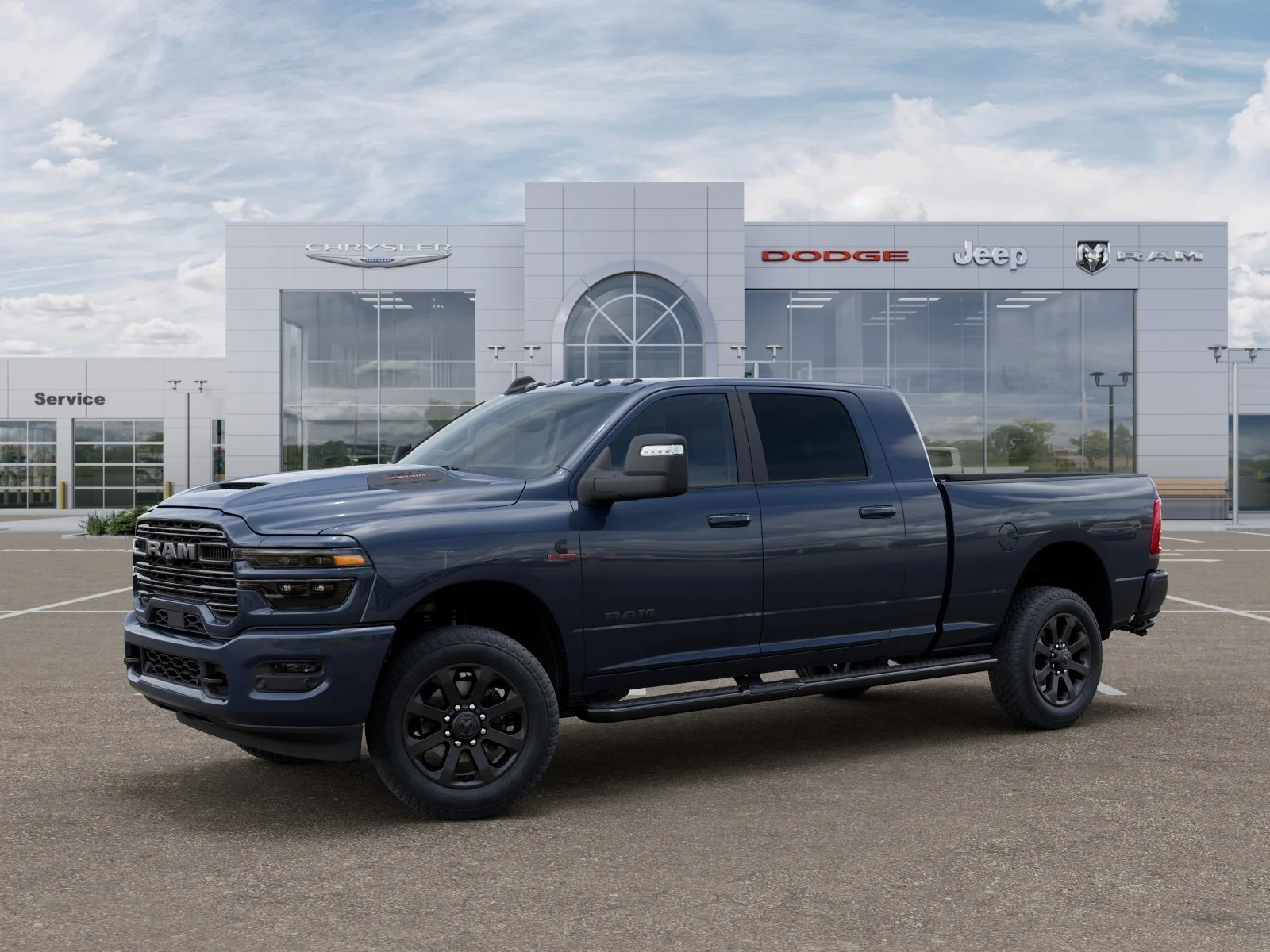 New 2026 Forged Blue Metallic Exterior Paint RAM Laramie image 45